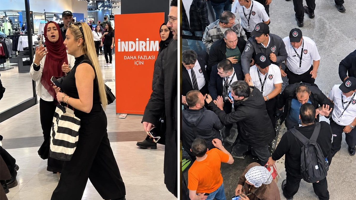 İstanbul'da AVM'de İsrailli Asker Protestosu: Arbede Yaşandı